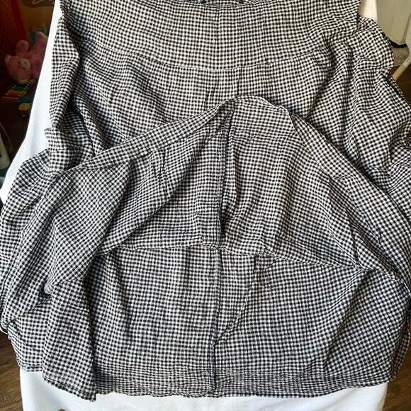 Lauren Conrad Women Maxi Dress Size M Gingham Halter Casual Checked Back White - Picture 5 of 7